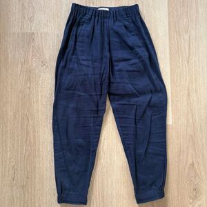 Babaton Dexter Linen Blend Tuxedo Pant Black Size XXS